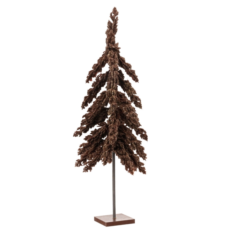 ALBERO FLURRY H100CM D20CM MARRONE SCURO GLITTER