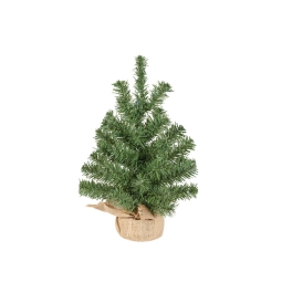 ALBERO MINI H35CM D25CM VERDE BASE JUTA