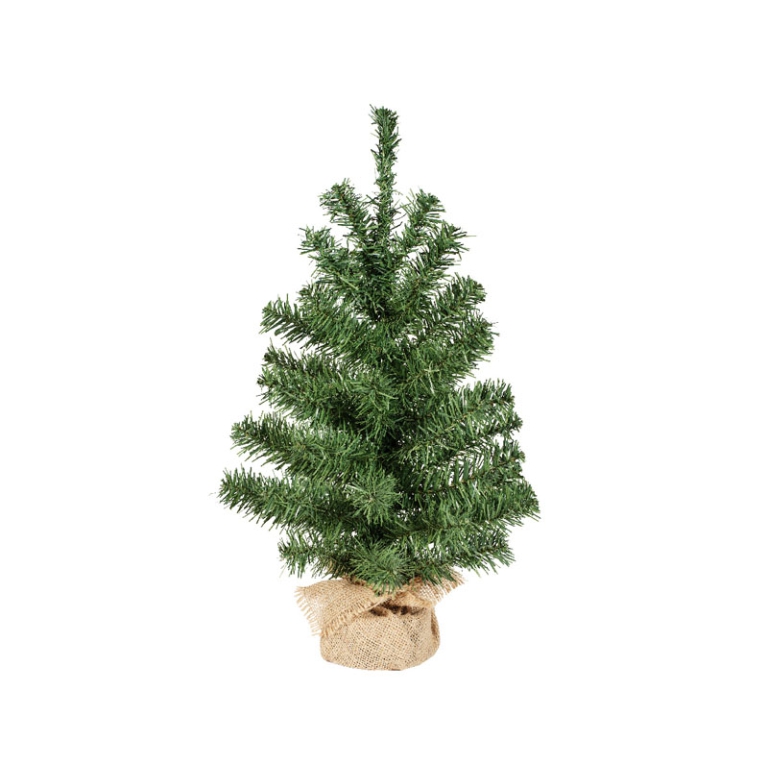 ALBERO MINI H45CM D30CM VERDE BASE JUTA