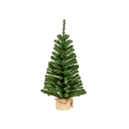ALBERO MINI H90D46CM VERDE VASO JUTA