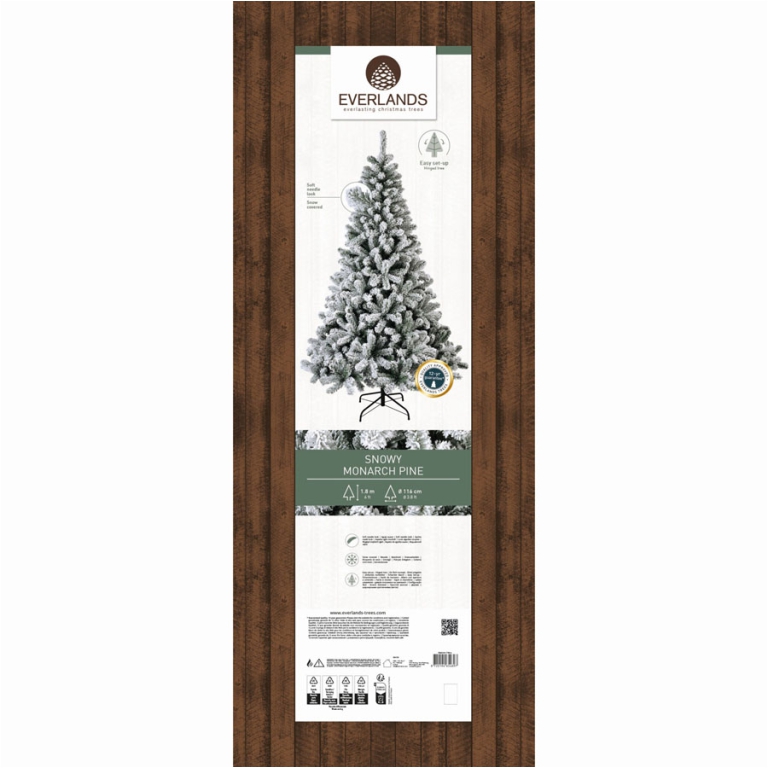 ALBERO PINO MONARCH H180CM D116CM INNEVATO 2