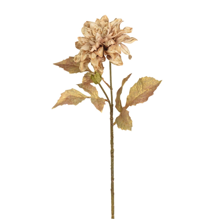 RAMO DALIA H68CM CREMA E ORO