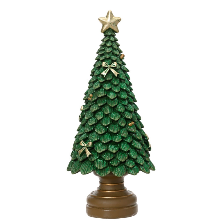 ALBERO PINO H23CM VERDE  POLYRESINA