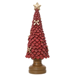 ALBERO ROSSO POLYRESINA  H36CM
