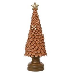 ALBERO H36CM CARAMELLO GLITTER POLYRESINA