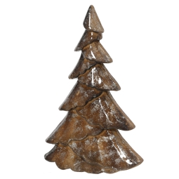 ALBERO H34CM MARRONE MDF SMALTATO