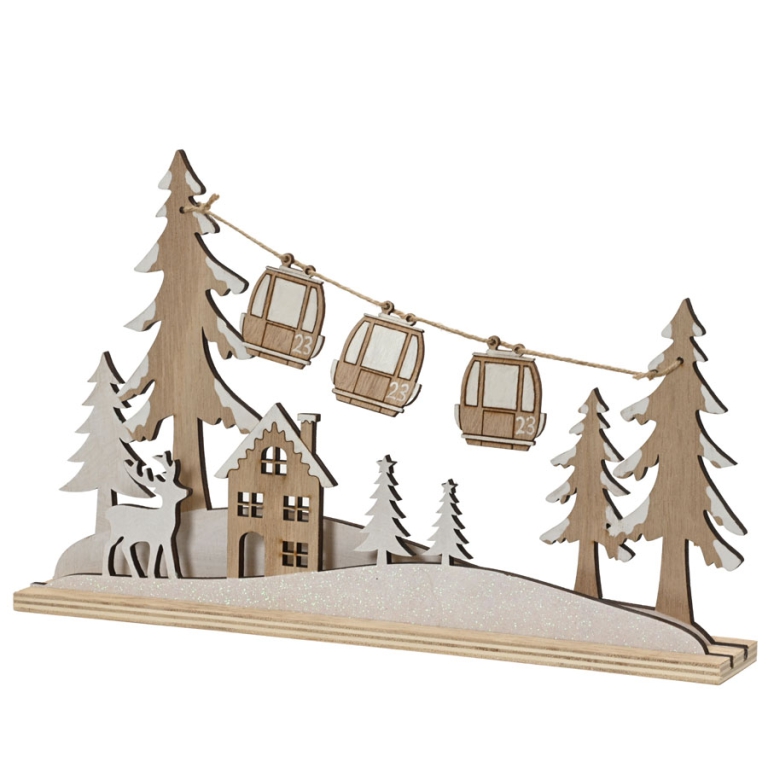 SCENARIO PAESAGGIO L30XH19CM LEGNO NATURALE
