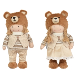 PERSONAGGI H32CM BIMBI   TESSUTO SOGGETTI ASSORT.