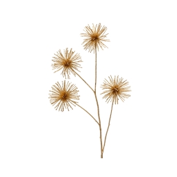 RAMO FIORE AGLIO H85CM   COLOR ORO