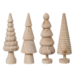 DECORO ALBERO H22CM LEGNO SOGGETTI ASSORTITI
