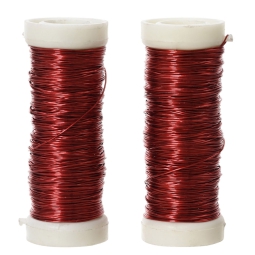 FILO DI FERRO  D3MM 60MT 2PZ ROSSO ROTOLO