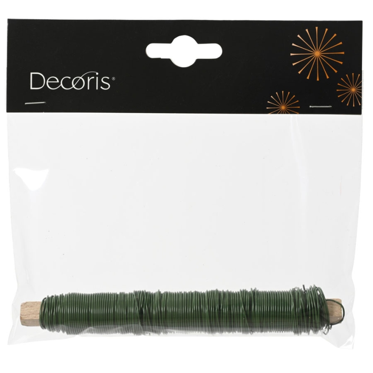 FILO FERRO FIORISTI VERDE0,65MM H14CM IN SPOLETTA 3