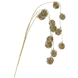 RAMO FIORE PALLINE H90CM ORO