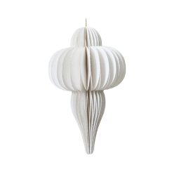 DECORO DA APPENDERE CARTA H15CM BIANCO