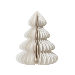 DECORO ALBERO CARTA      D48H60CM BIANCO