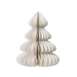 DECORO ALBERO CARTA      D72H90CM BIANCO
