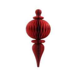 DECORO DA APPENDERE CARTA H34CM ROSSO