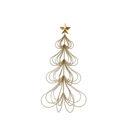 DECORO ALBERO METALLO    D32H58CM COLOR ORO