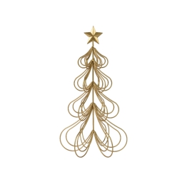 DECORO ALBERO METALLO    D21H38CM COLOR ORO
