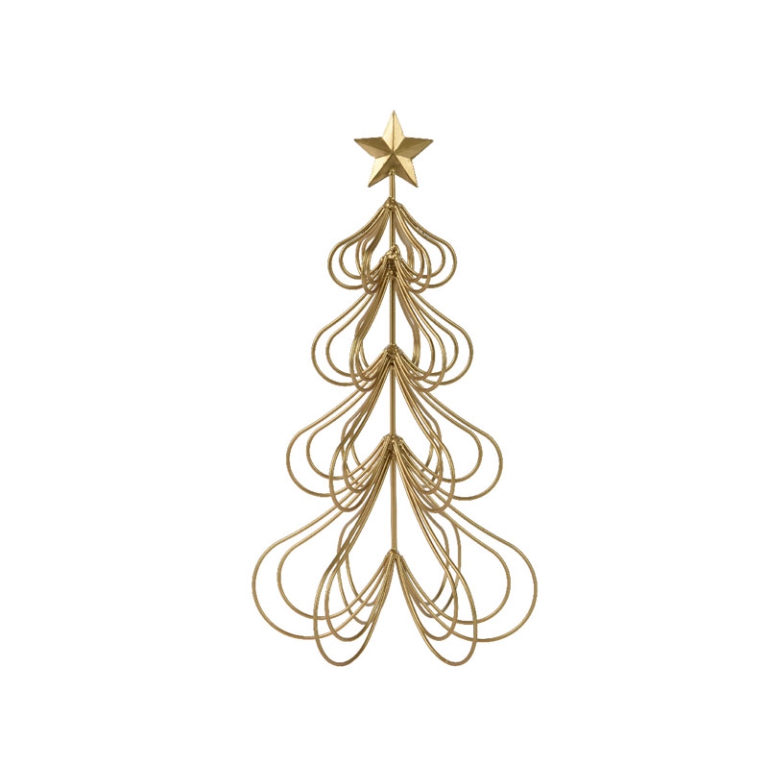 ALBERO METALLO D21H38CM ORO