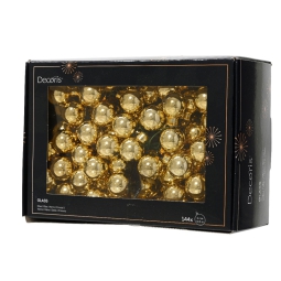 SFERE VETRO 144PZ D2CM   ORO CHIARO