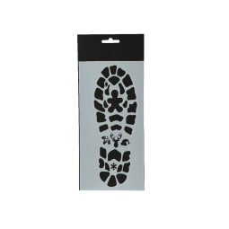 STENCIL IMPRONTA STIVALE BABBO NATALE 25CM 2 PEZZI