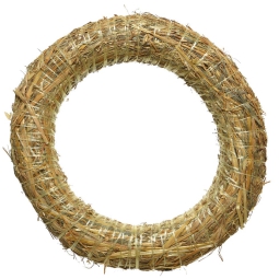 CORONA D30CM PAGLIA NATURALE