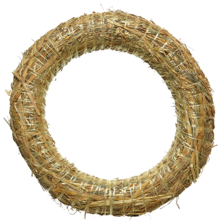 CORONA D30CM PAGLIA NATURALE