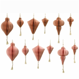 DECORO CARTA H18CM 2 PEZZI   COL.ASS. DA APPENDERE