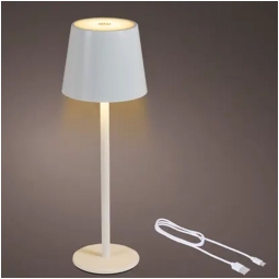 LAMPADA DA TAVOLO RICARICABILE BIANCA