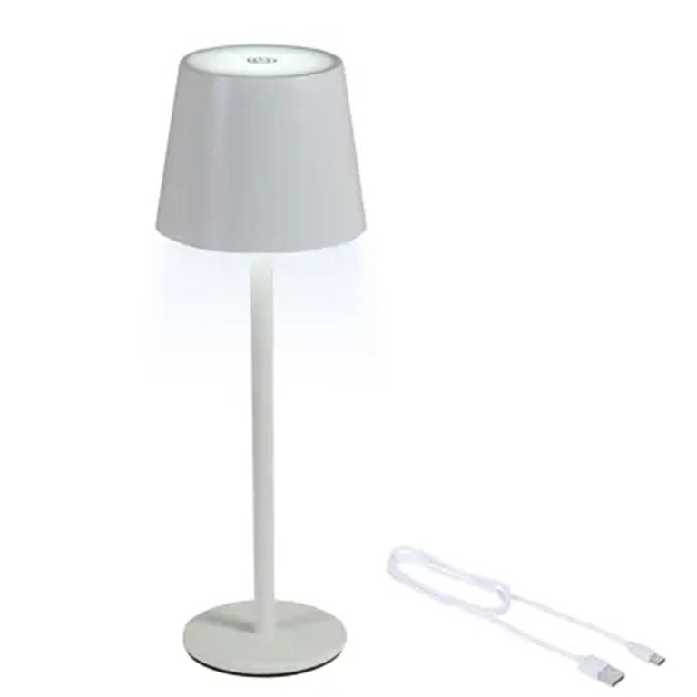 LAMPADA DA TAVOLO RICARICABILE BIANCA 2