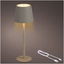 LAMPADA DA TAVOLO RICARICABILE BEIGE