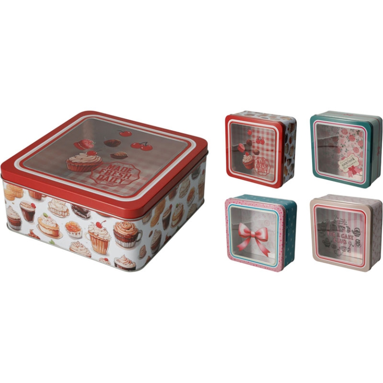 SCATOLA LATTA 19X19H8,5CM19X19H8,5CM