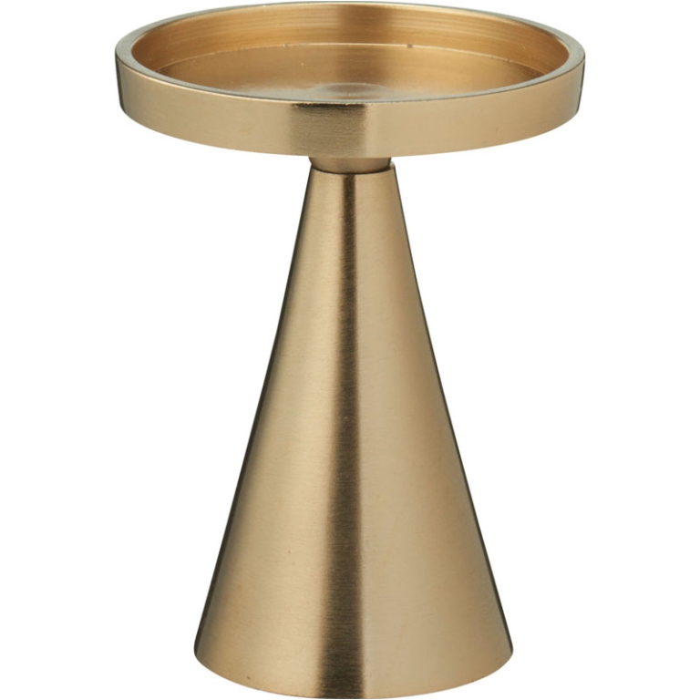 PORTA CANDELA H13CM      COLOR ORO