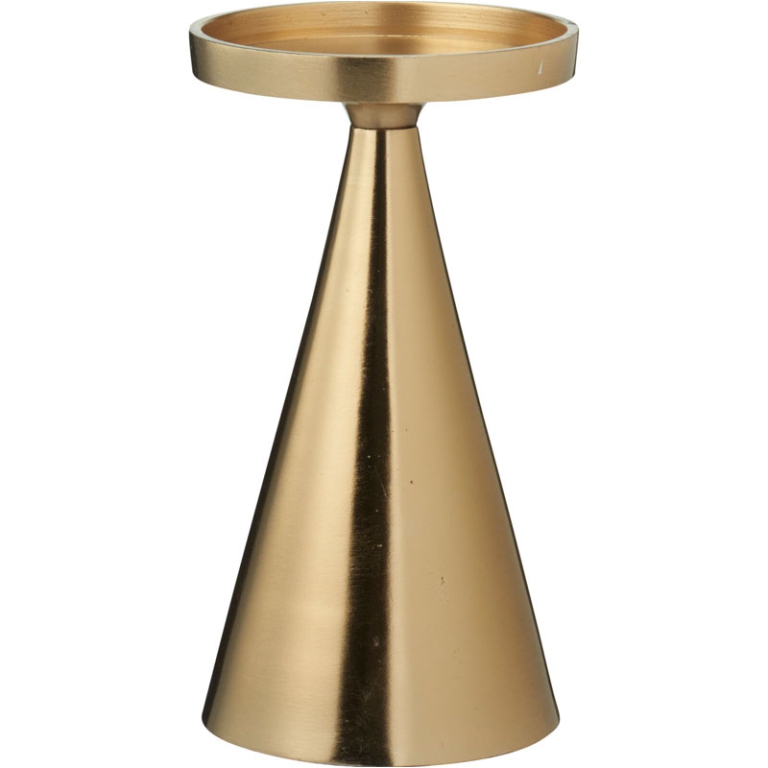 PORTA CANDELA H17CM      COLOR ORO