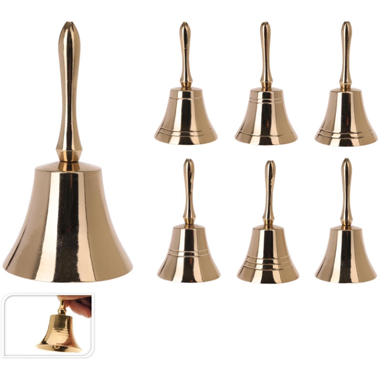 CAMPANA DORATA 11CM SOGGETTI ASSORTITI