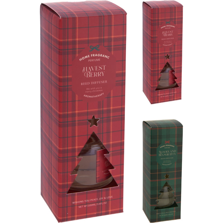 DIFFUSORE 100ML SCATOLA  NATALIZIA SOGGETTI ASSORTITI