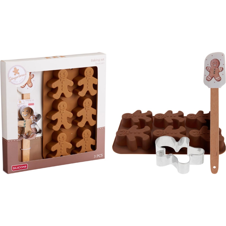 FORMINE SILICONE CON LECCAPENTOLE PAN DI ZENZERO