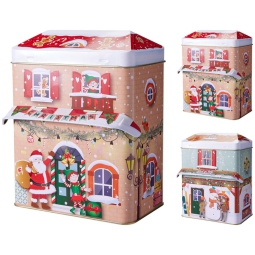 SCATOLA LATTA PALAZZO NATALIZIO 13X8CM