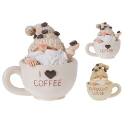GNOMO TAZZA CAFFÈ H11CM  SOGGETTI ASSORTITI