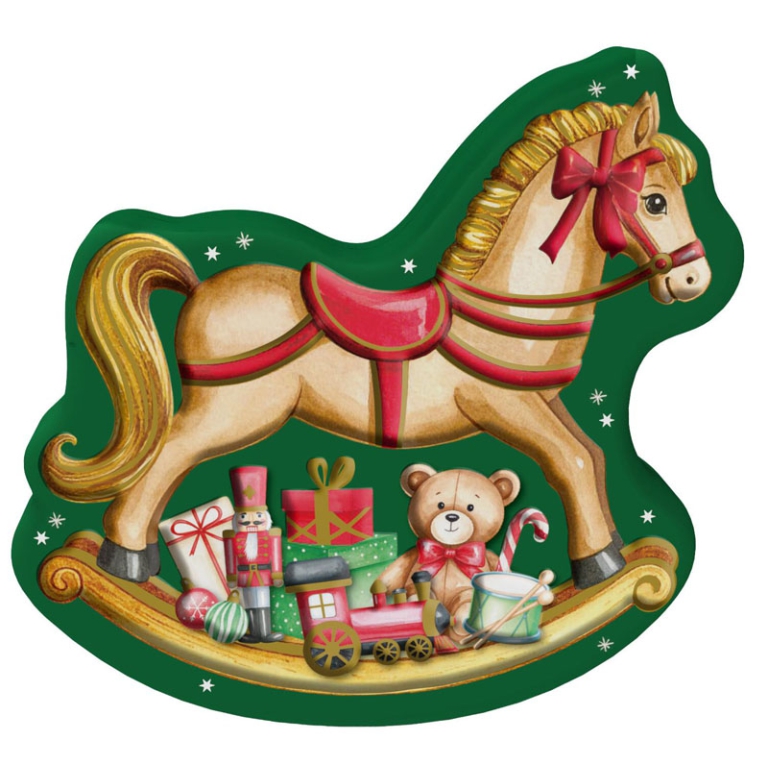 LATTA NATALIZIA CAVALLO A DONDOLO CON CHOCO TOFFEE