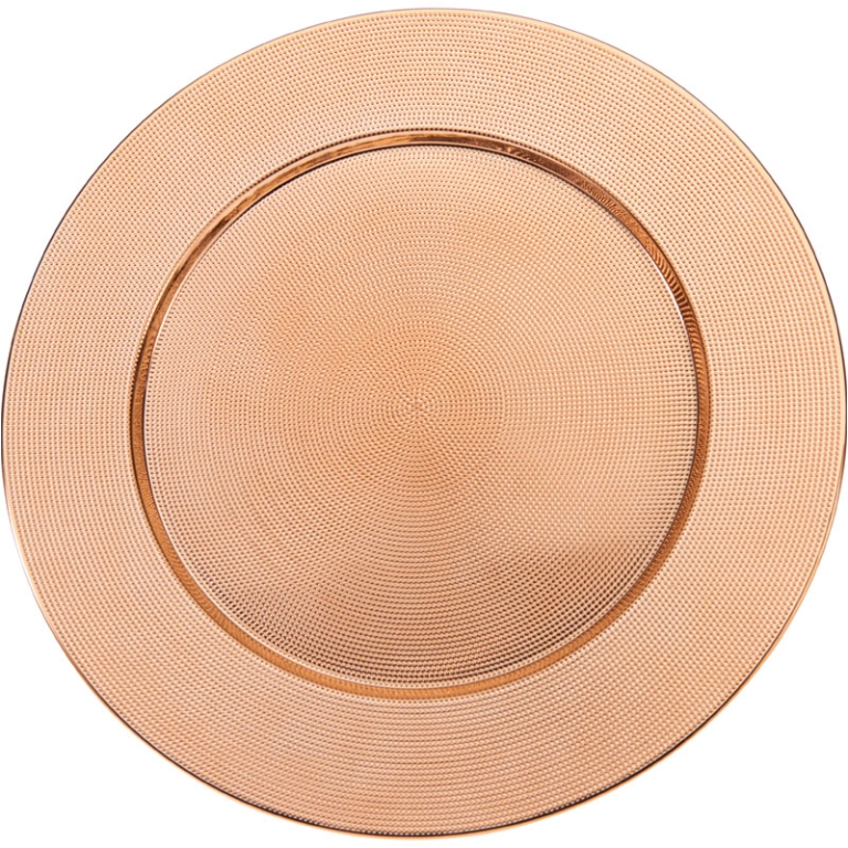SOTTOPIATTO D40CM ORO    ROSA
