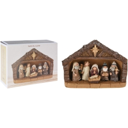 NATIVITÀ RESINA 24X18CM