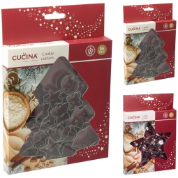 FORMINE BISCOTTI INOX 16PZ SOGGETTI ASSORTITI