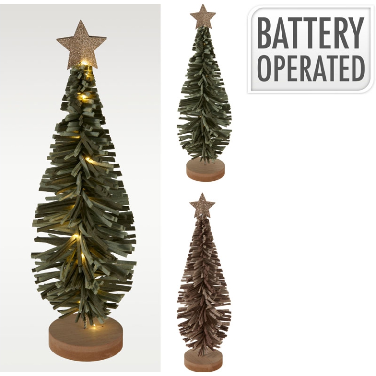 ALBERO LED FELTRO 50CM SOGGETTI ASSORTITI
