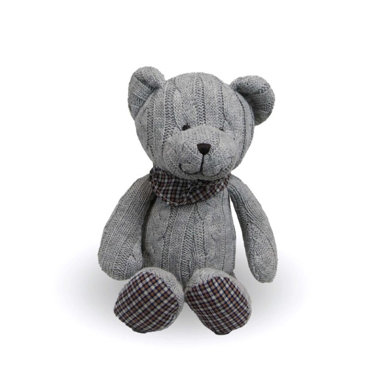 PELUCHE ORSETTO GRIGIO   H21CM