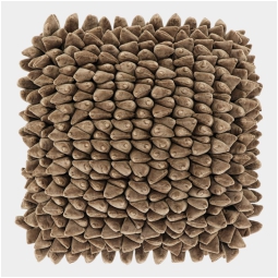 CUSCINO 45X45CM TORTORA  EFFETTO INTRECCIATO