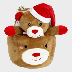 GIFTBOX PUPAZZO H25CM CON CESTINO ORSETTO