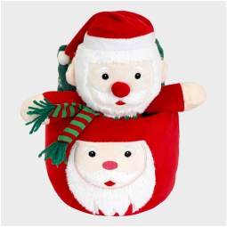 GIFTBOX PUPAZZO H25CM CON CESTINO BABBO NATALE
