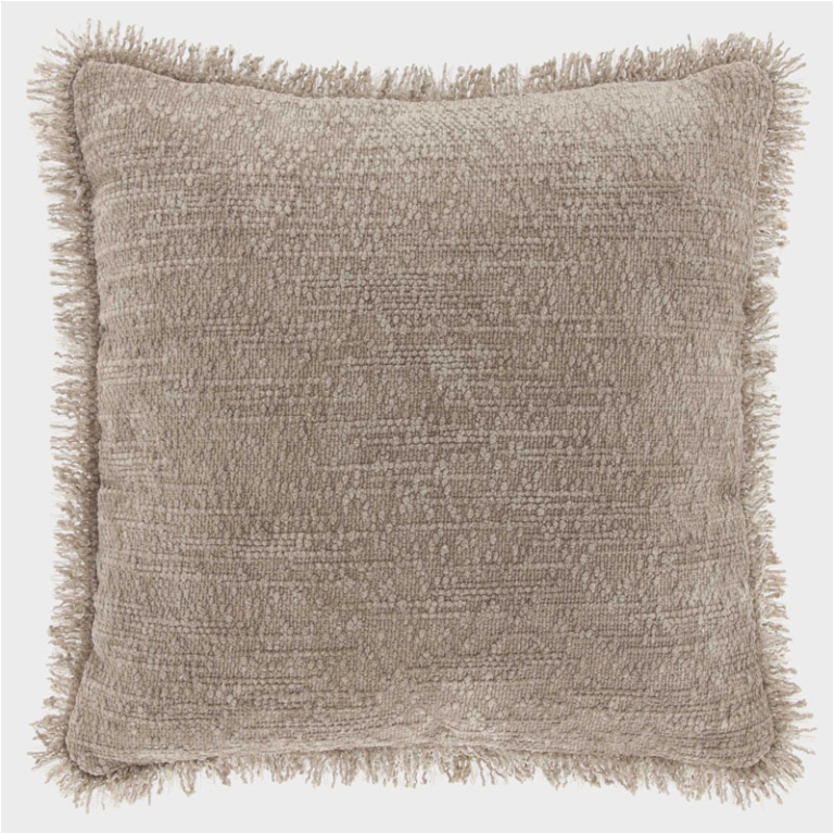 CUSCINO 45X45CM ROSA ANTICO FELPATO